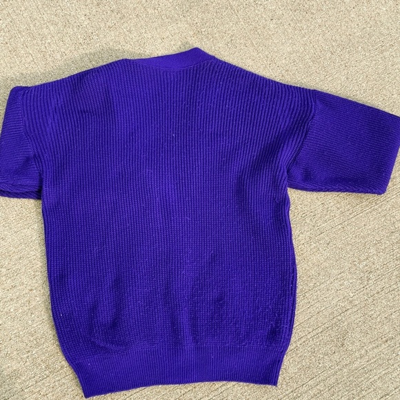 Hosanna Cardigan Jeweled Purple Cardigan Sweater - Picture 5 of 7